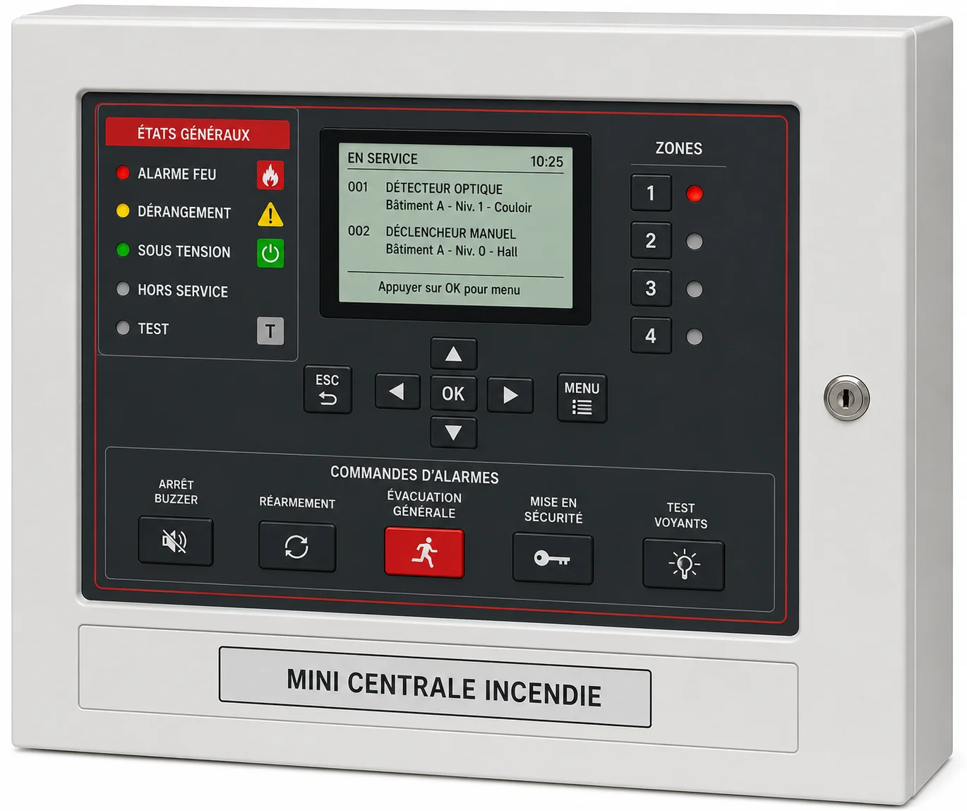 Mini centrale incendie